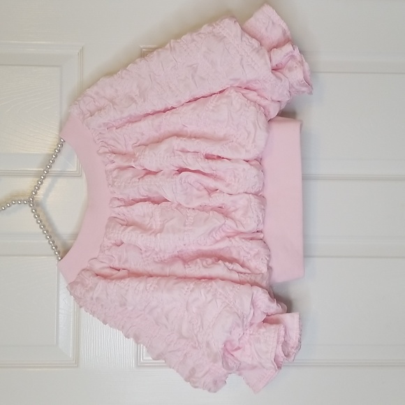 Jj's Fairyland Flourish In Frills Shortsleeve Pink Crop Top - Picture 4 of 12